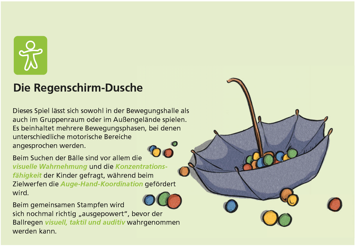 Regenschirmdusche