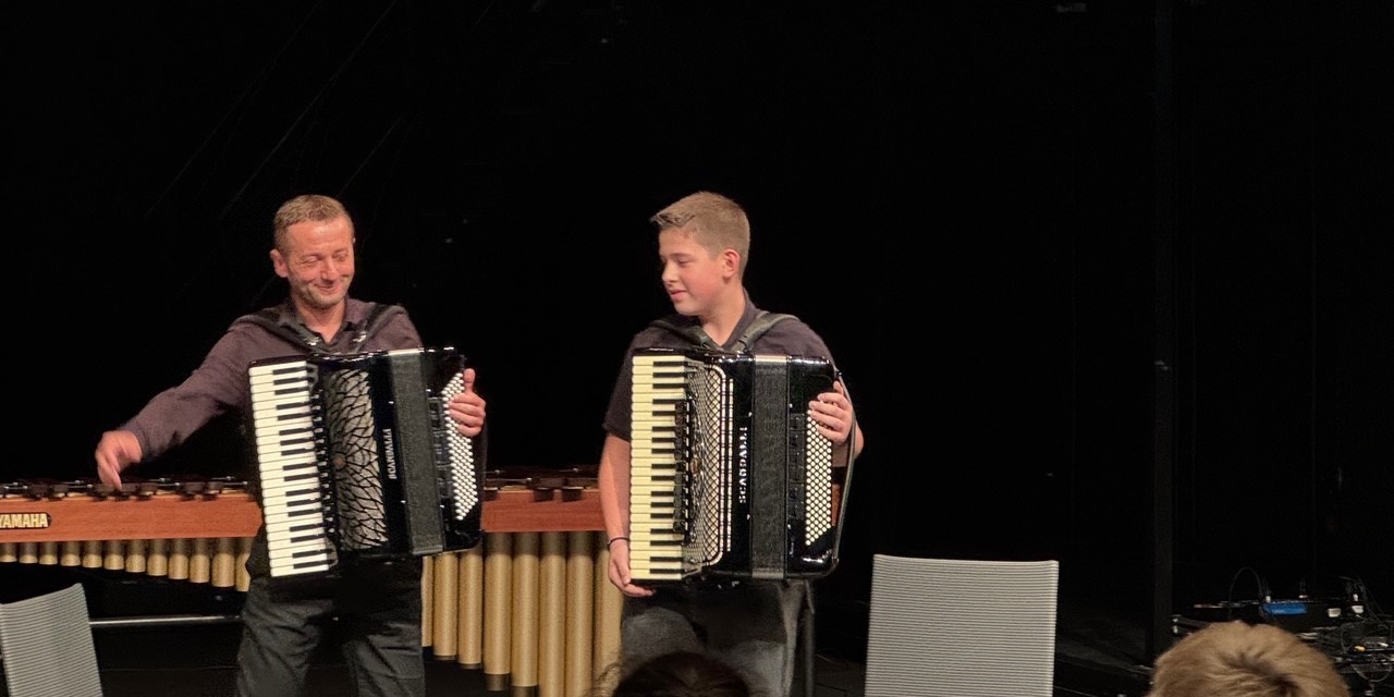 Musikalischer Beitrag auf der Musiksoirée Akkordeon